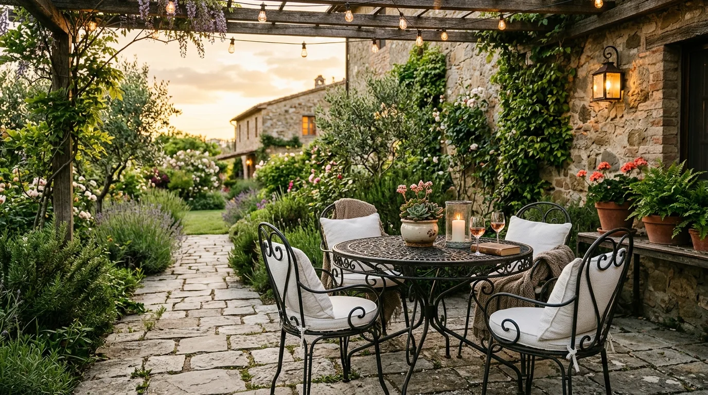 Monochrome Dining Patio